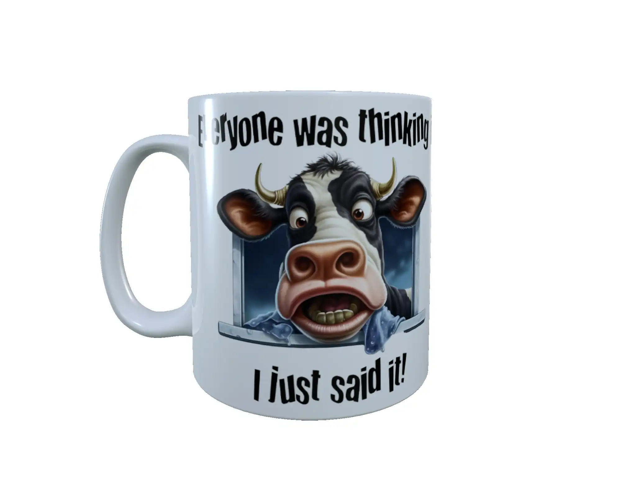 Cow - Everyone Was Thinking It ... Ceramic Mug, Cow Mug